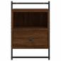 Preview: Wand-Nachttische 2 Stk. Braun Eiche 40x30x61 cm Holzwerkstoff