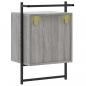 Preview: Wand-Nachttische 2 Stk. Grau Sonoma 40x30x61 cm Holzwerkstoff