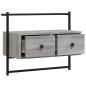 Preview: TV-Wandschrank Grau Sonoma 60,5x30x51 cm Holzwerkstoff