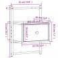 Preview: Wand-Nachttische 2 Stk. Braun Eiche 35x30x51 cm Holzwerkstoff