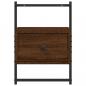 Preview: Wand-Nachttische 2 Stk. Braun Eiche 35x30x51 cm Holzwerkstoff