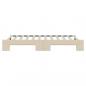 Preview: Tagesbett Ausziehbar Creme 100x200 cm Stoff