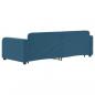 Preview: Tagesbett Ausziehbar Blau 90x200 cm Samt