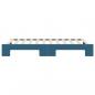 Preview: Tagesbett Ausziehbar Blau 90x200 cm Samt