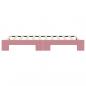 Preview: Tagesbett Ausziehbar Rosa 80x200 cm Samt