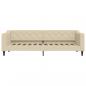 Preview: Tagesbett Ausziehbar Creme 80x200 cm Stoff
