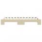 Preview: Tagesbett Ausziehbar Creme 80x200 cm Stoff