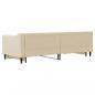 Preview: Tagesbett Ausziehbar Creme 80x200 cm Stoff