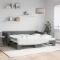 Preview: ARDEBO.de - Tagesbett Ausziehbar mit Matratzen Dunkelgrau 90x200 cm Stoff
