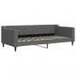 Preview: Tagesbett Ausziehbar mit Matratzen Dunkelgrau 90x200 cm Stoff