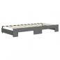 Preview: Tagesbett Ausziehbar mit Matratzen Dunkelgrau 90x200 cm Stoff