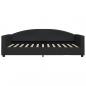 Preview: Tagesbett Ausziehbar mit Schubladen Schwarz 100x200 cm Stoff