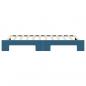 Preview: Tagesbett Ausziehbar Blau 100x200 cm Samt