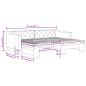 Preview: Tagesbett Ausziehbar mit Matratzen Dunkelgrau 80x200 cm Stoff