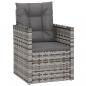 Preview: ARDEBO.de - 4-tlg. Garten-Lounge-Set mit Kissen Poly Rattan Grau