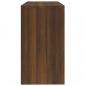 Preview: Schreibtisch mit Stauraum Braun Eichen-Optik 100x40x73 cm