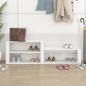 Preview: Schuhschrank Hochglanz-Weiß 150x35x45 cm Holzwerkstoff