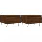 Preview: Couchtische 2 Stk. Braun Eichen-Optik 50x46x35 cm Holzwerkstoff