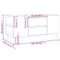 Preview: Couchtisch Grau Sonoma 102x44,5x50 cm Holzwerkstoff