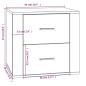 Preview: Nachttisch Sonoma-Eiche 50x39x47 cm