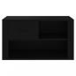 Preview: Schuhschrank Schwarz 80x35x45 cm Holzwerkstoff