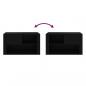 Preview: Schuhschrank Schwarz 80x35x45 cm Holzwerkstoff