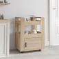 Preview: ARDEBO.de - Küchenwagen Sonoma-Eiche 60x45x80 cm Holzwerkstoff