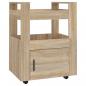 Preview: Küchenwagen Sonoma-Eiche 60x45x80 cm Holzwerkstoff