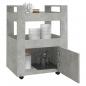 Preview: Küchenwagen Betongrau 60x45x80 cm Holzwerkstoff