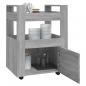 Preview: Küchenwagen Grau Sonoma 60x45x80 cm Holzwerkstoff