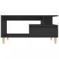 Preview: Couchtisch Schwarz 90x49x45 cm Holzwerkstoff