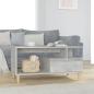 Preview: ARDEBO.de - Couchtisch Betongrau 90x49x45 cm Holzwerkstoff