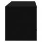 Preview: Wand-Schuhschrank Schwarz 70x35x38 cm Holzwerkstoff