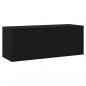 Preview: Wand-Schuhschrank Schwarz 100x35x38 cm Holzwerkstoff