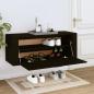Preview: Wand-Schuhschrank Schwarz 100x35x38 cm Holzwerkstoff