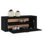 Preview: Wand-Schuhschrank Schwarz 100x35x38 cm Holzwerkstoff