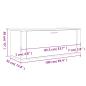 Preview: Wand-Schuhschrank Sonoma-Eiche 100x35x38 cm Holzwerkstoff
