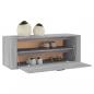 Preview: Wand-Schuhschrank Grau Sonoma 100x35x38 cm Holzwerkstoff