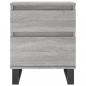 Preview: Nachttische 2 Stk. Grau Sonoma 40x35x50 cm Holzwerkstoff