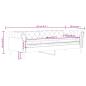 Preview: Tagesbett mit Matratze Schwarz 90x200 cm Kunstleder