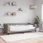Preview: ARDEBO.de - Tagesbett mit Matratze Taupe 80x200 cm Stoff