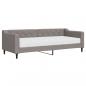 Preview: Tagesbett mit Matratze Taupe 80x200 cm Stoff