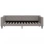 Preview: Tagesbett mit Matratze Taupe 80x200 cm Stoff