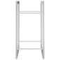 Preview: Brennholzregal 50x28x56 cm Edelstahl