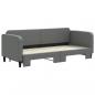 Preview: Tagesbett Ausziehbar Dunkelgrau 80x200 cm Stoff