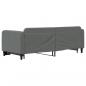 Preview: Tagesbett Ausziehbar Dunkelgrau 80x200 cm Stoff