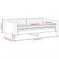 Preview: Tagesbett mit Matratze Schwarz 90x190 cm Stoff