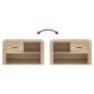 Preview: Schuhschrank Sonoma-Eiche 80x35x45 cm Holzwerkstoff