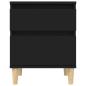 Preview: Nachttisch Schwarz 40x35x50 cm