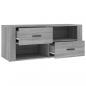 Preview: TV-Schrank Grau Sonoma 100x35x40 cm Holzwerkstoff